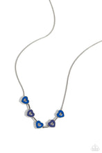 Load image into Gallery viewer, five-dollar-jewelry-eclectic-heart-blue-necklace-paparazzi-accessories
