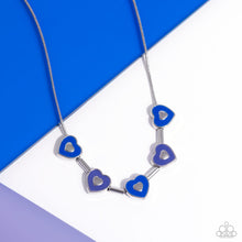 Load image into Gallery viewer, Open Door Jewelry - ECLECTIC Heart - Blue Necklace - Paparazzi Accessories
