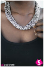 Load image into Gallery viewer, five-dollar-jewelry-all-you-bead-is-love-silver-necklace-paparazzi-accessories
