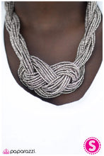 Load image into Gallery viewer, five-dollar-jewelry-standing-ovation-silver-necklace-paparazzi-accessories
