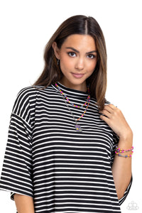 Open Door Jewelry - Curated Collision - Silver Necklace - Paparazzi Accessories
