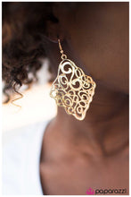 Load image into Gallery viewer, five-dollar-jewelry-fancy-meeting-you-here-gold-paparazzi-accessories
