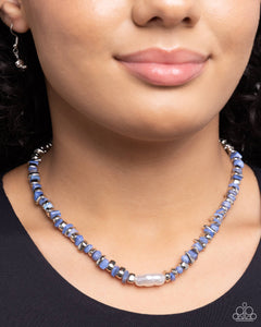 Open Door Jewelry - Seasonal Socialite - Blue Necklace - Paparazzi Accessories