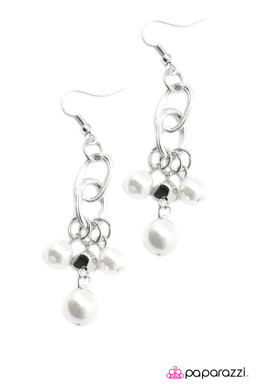 Open Door Jewelry - Best Day Ever - White Earrings - Paparazzi Accessories