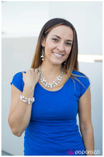 Load image into Gallery viewer, Open Door Jewelry - Best Day Ever - White Earrings - Paparazzi Accessories
