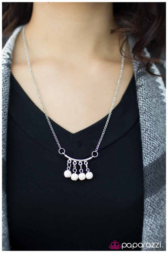five-dollar-jewelry-the-last-ride-white-necklace-paparazzi-accessories