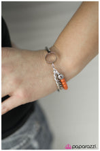 Load image into Gallery viewer, five-dollar-jewelry-wined-and-dined-orange-bracelet-paparazzi-accessories
