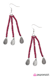 Open Door Jewelry - Desert Serenade - Pink Earrings - Paparazzi Accessories