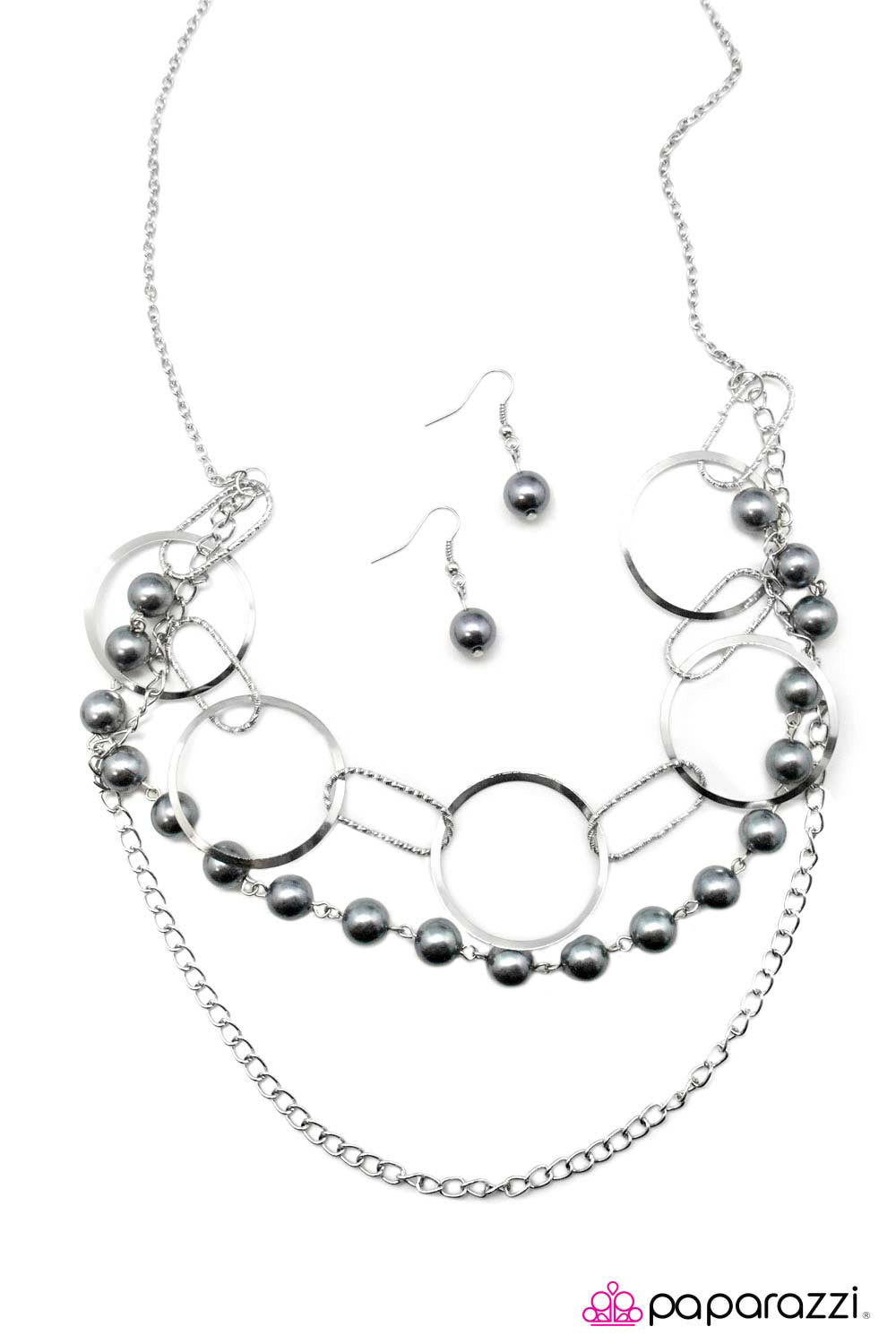 Open Door Jewelry - Parade Of Lights - Silver Necklace - Paparazzi Accessories