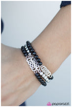 Load image into Gallery viewer, five-dollar-jewelry-no-end-in-sight-black-bracelet-paparazzi-accessories
