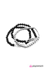 Load image into Gallery viewer, Open Door Jewelry - No End In Sight - Black Bracelet - Paparazzi Accessories
