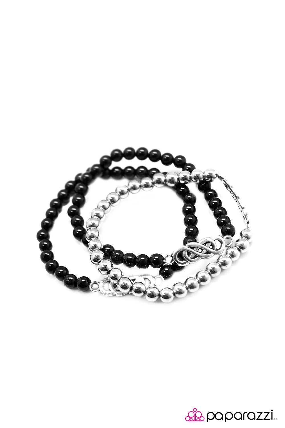Open Door Jewelry - No End In Sight - Black Bracelet - Paparazzi Accessories