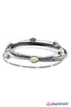 Load image into Gallery viewer, Open Door Jewelry - Stonehenge - White Bracelet - Paparazzi Accessories
