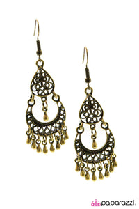 Open Door Jewelry - Metallic Maven - Brass Earrings - Paparazzi Accessories