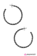 Load image into Gallery viewer, Open Door Jewelry - Tightrope Walker - Black Earrings - Paparazzi Accessories
