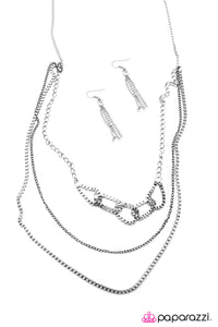 Open Door Jewelry - My Word Is My Bond - Silver Necklace - Paparazzi Accessories
