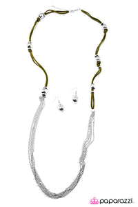 Open Door Jewelry - Tied and True - Green Necklace - Paparazzi Accessories