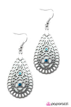 Load image into Gallery viewer, Open Door Jewelry - Spin The Bottle - Blue Earrings - Paparazzi Accessories
