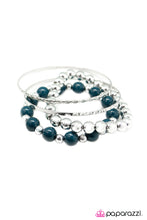 Load image into Gallery viewer, Open Door Jewelry - The Millennial -Blue Bracelet - Paparazzi Accessories
