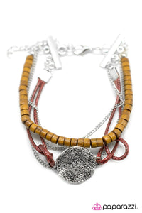 Open Door Jewelry - The Woodlanders - Red Bracelet - Paparazzi Accessories