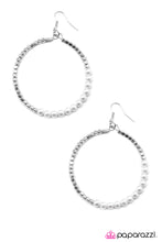 Load image into Gallery viewer, Open Door Jewelry - Now Youre Talkin - White Earrings - Paparazzi Accessories
