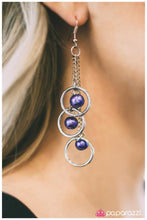 Load image into Gallery viewer, five-dollar-jewelry-ripple-effect-blue-earrings-paparazzi-accessories
