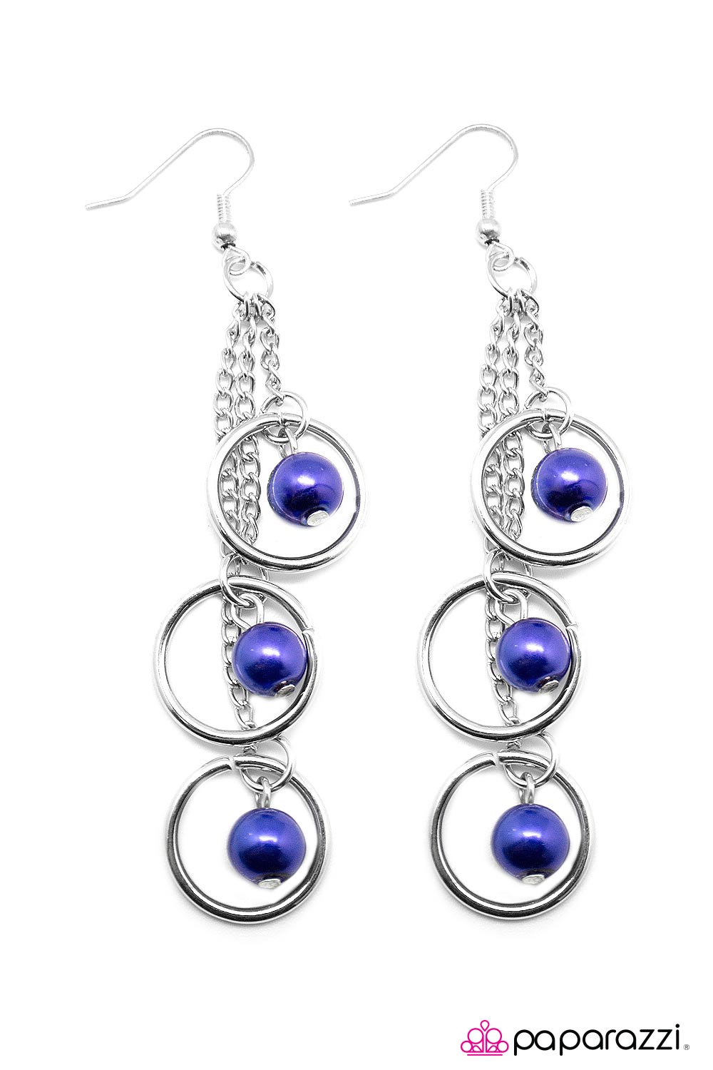 Open Door Jewelry - Ripple Effect - Blue Earrings - Paparazzi Accessories