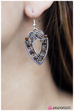 Load image into Gallery viewer, five-dollar-jewelry-call-a-spade-a-spade-brown-earrings-paparazzi-accessories
