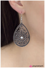 Load image into Gallery viewer, five-dollar-jewelry-my-queen-white-earrings-paparazzi-accessories
