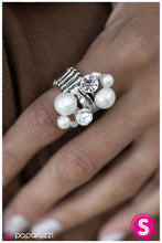 Load image into Gallery viewer, five-dollar-jewelry-a-born-romantic-white-ring-paparazzi-accessories
