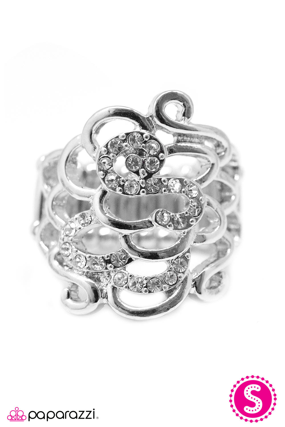 Open Door Jewelry - Dont Hold Your Breath - White Ring - Paparazzi Accessories