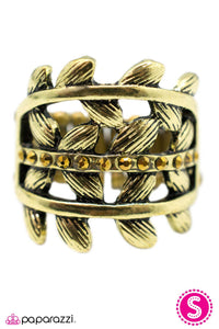 Open Door Jewelry - The Falling Leaves  - Brass Ring - Paparazzi Accessories