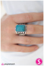 Load image into Gallery viewer, five-dollar-jewelry-scandalous-behavior-blue-ring-paparazzi-accessories
