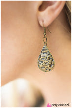 Load image into Gallery viewer, five-dollar-jewelry-water-under-the-bridge-brass-earrings-paparazzi-accessories
