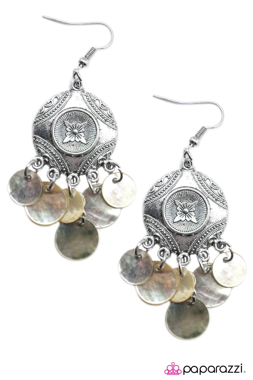 Open Door Jewelry - So Far, So Good - White Earrings - Paparazzi Accessories