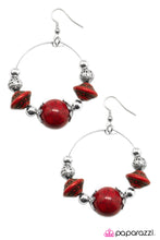 Load image into Gallery viewer, Open Door Jewelry - Move Along - Red Earrings - Paparazzi Accessories
