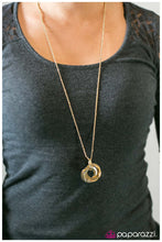 Load image into Gallery viewer, five-dollar-jewelry-whirl-me-round-gold-necklace-paparazzi-accessories
