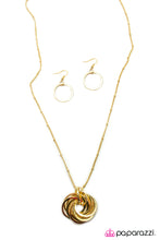Load image into Gallery viewer, Open Door Jewelry - Whirl Me Round - Gold Necklace - Paparazzi Accessories
