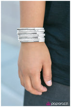 Load image into Gallery viewer, five-dollar-jewelry-exit-stage-left-white-bracelet-paparazzi-accessories
