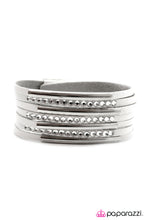 Load image into Gallery viewer, Open Door Jewelry - Exit Stage Left - White Bracelet - Paparazzi Accessories
