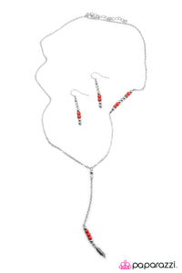 Open Door Jewelry - Last Of The Mohicans - Red Necklace - Paparazzi Accessories