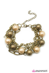 Open Door Jewelry - Right Side of the Tracks - Brass Bracelet - Paparazzi Accessories