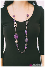 Load image into Gallery viewer, five-dollar-jewelry-sucker-punch-purple-necklace-paparazzi-accessories
