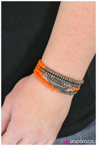five-dollar-jewelry-flying-first-class-orange-bracelet-paparazzi-accessories