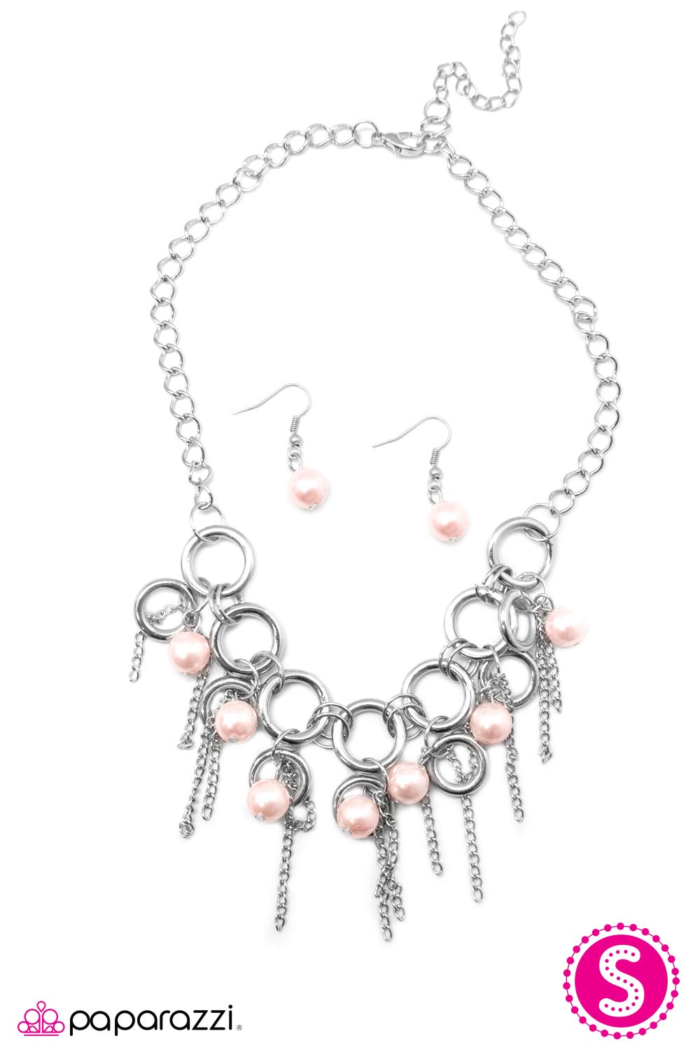 Open Door Jewelry - Lightly Tasseled-Pink Necklace - Paparazzi Accessories