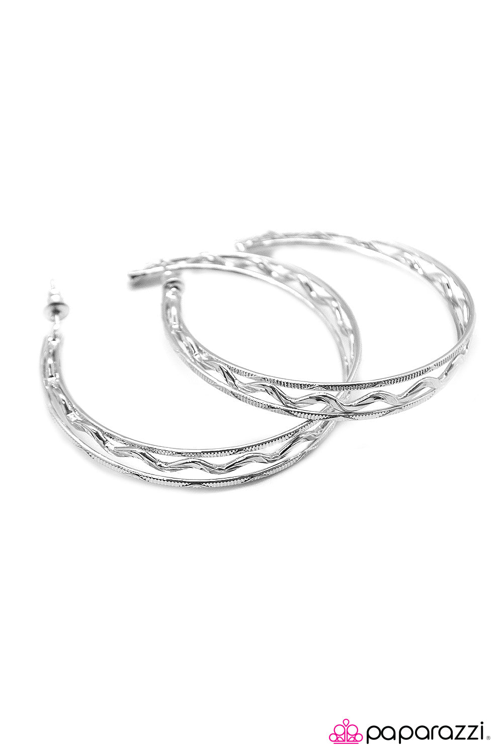 Open Door Jewelry - Chasing Daylight - Silver Earrings - Paparazzi Accessories