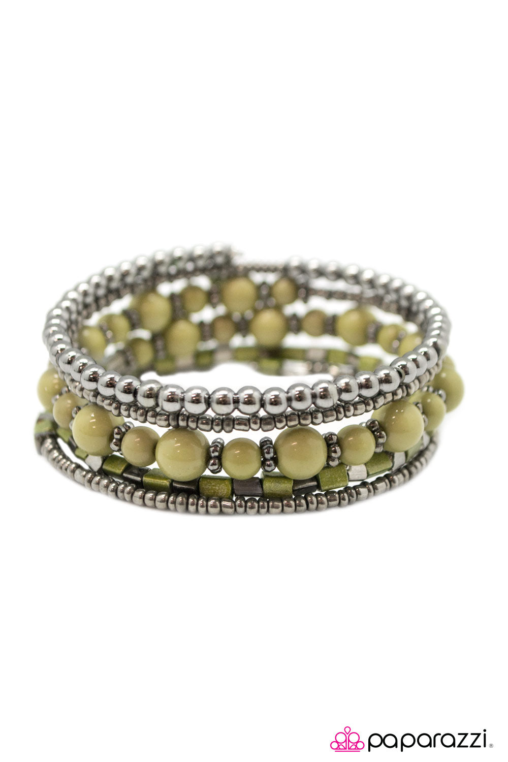Open Door Jewelry - WRAP Star - Green Bracelet - Paparazzi Accessories