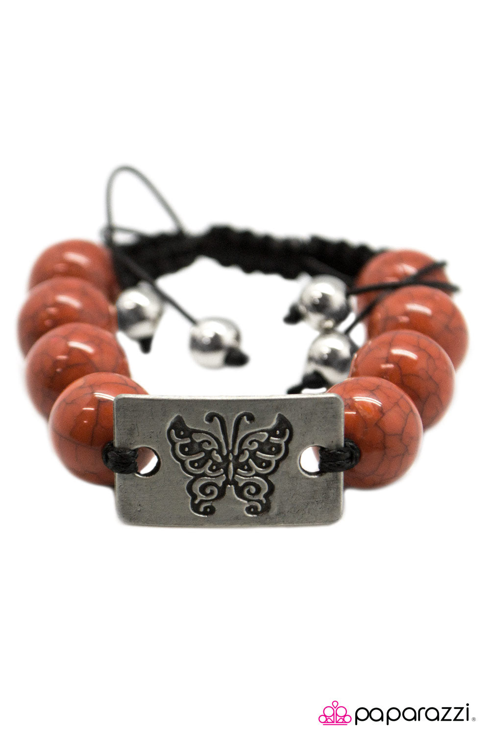Open Door Jewelry - The Butterfly Effect - Orange Bracelet - Paparazzi Accessories