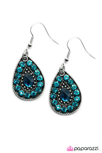 Open Door Jewelry - Sparkle In The Rain - Blue Earrings - Paparazzi Accessories