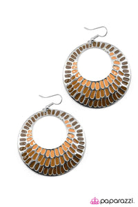 Open Door Jewelry - Mrs. Peacock - Brown Earrings - Paparazzi Accessories